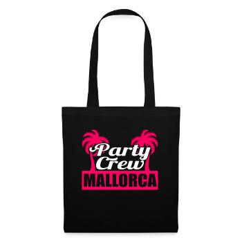 Party Crew Mallorca Nightlife Tee for Alcoholic - Sac en tissu - noir - Devant