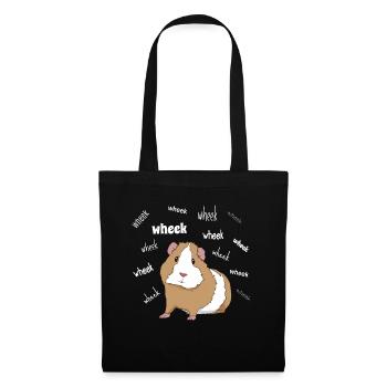 Wheek Mignon Cochon d'Inde Chemise Pour Les - Sac en tissu - noir - Devant