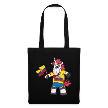 Licorne folle de l’Équateur - Sac en tissu - noir - Devant