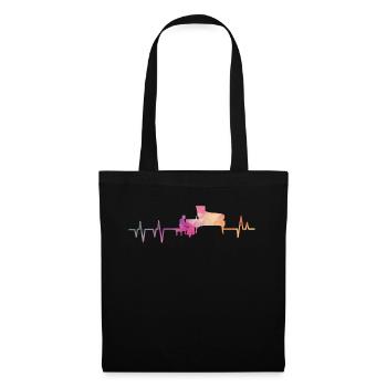 Tolles Geschenk-Shirt für Musiker "Piano" T-Shirt - Stoffbeutel - Schwarz - Vorne