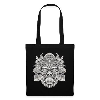Psychedelic head - Tote Bag - black - Front