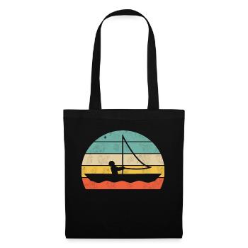 Voile - Sac en tissu - noir - Devant