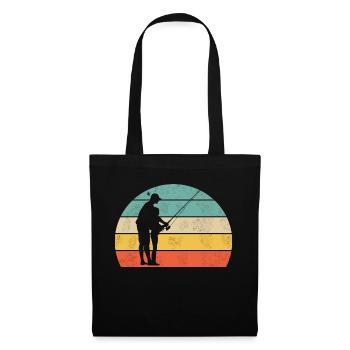 Père pêcheur - Sac en tissu - noir - Devant