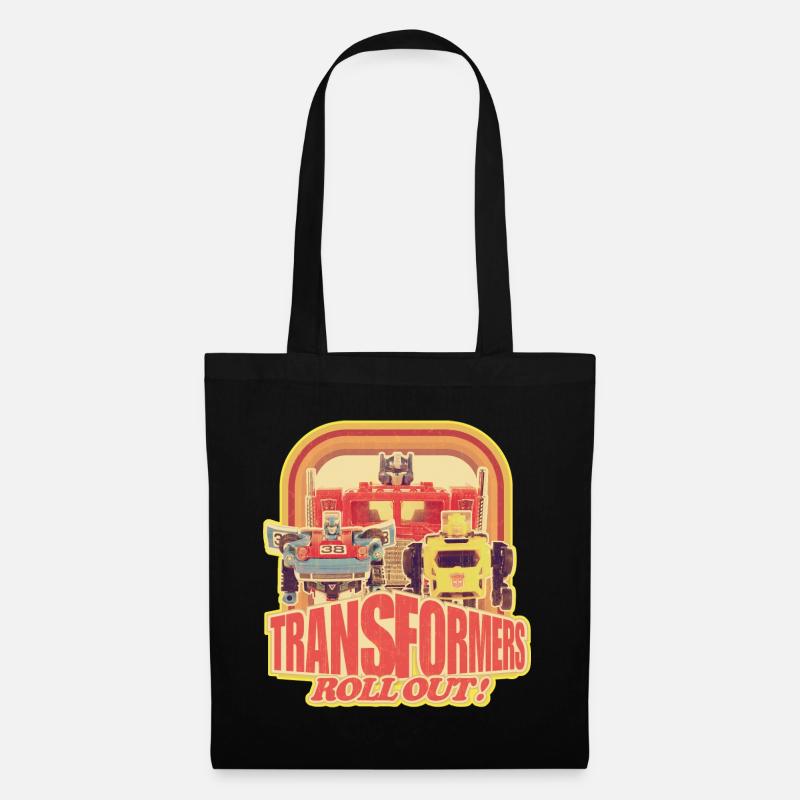 Transformers G1 Autobots Roll Out! Retro-Design - Stoffbeutel - Schwarz