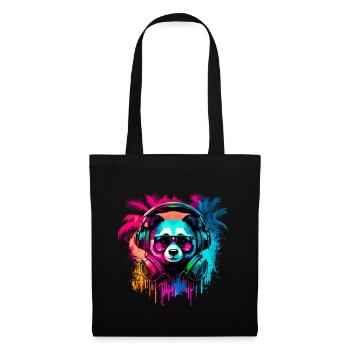 Abstract panda bear - Tote Bag - black - Front