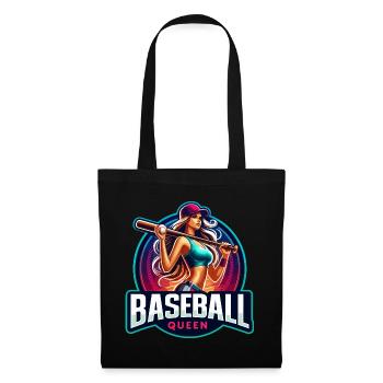 Conception d’athlète féminine Baseball Queen - Sac en tissu - noir - Devant