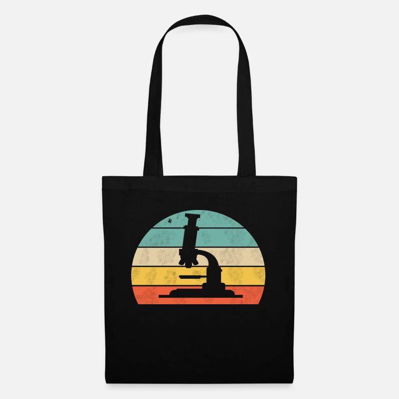 Microscope - Tote Bag - black