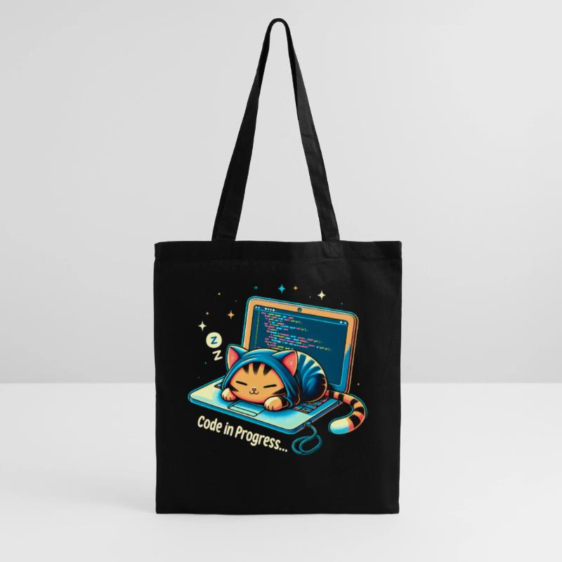 Code in progress.. - Programming Cats Tote Bag