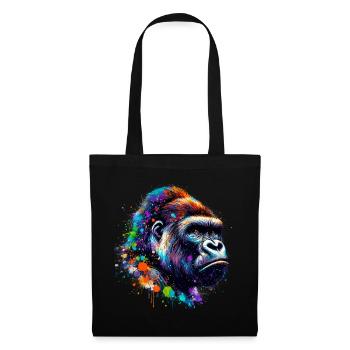 Gorille - Sac en tissu - noir - Devant