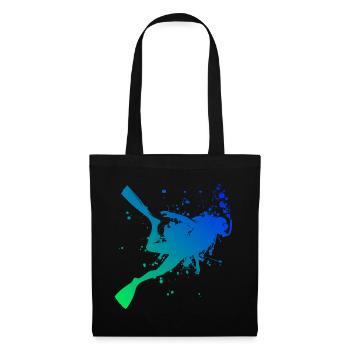 Plongeur Homme Plongeur Plongeur Femme Plongeur - Sac en tissu - noir - Devant