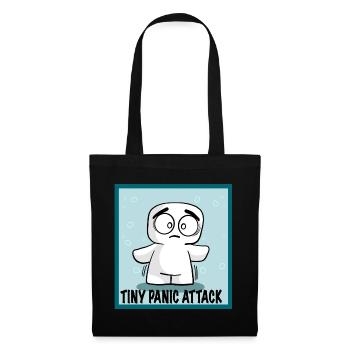 SMALL PANIC ATTACK EMOTICON EMOTI MARSHMALLOWTIS - Tote Bag - black - Front