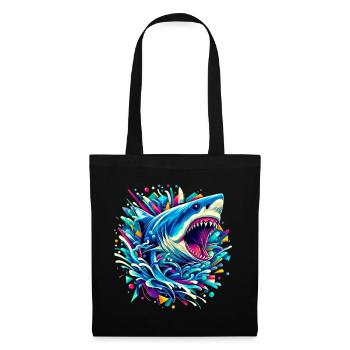 Shark - Tote Bag - black - Front