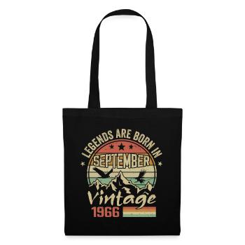 September 1966 Birthday Gift September 1966 - Tote Bag - black - Front