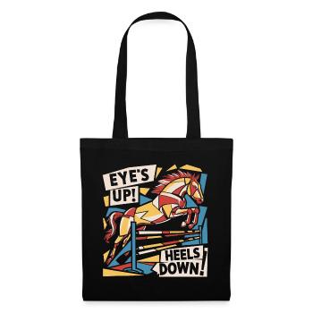 Les yeux vers le haut, les talons vers le bas - Sac en tissu - noir - Devant
