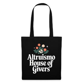 Altruisme Don désintéressé Donner d’école - Sac en tissu - noir - Devant