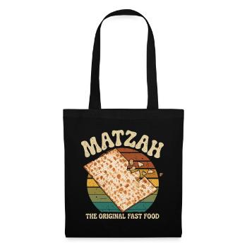 Matzah – Tradition meets humor - Tote Bag - black - Front