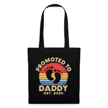 Promoted to dad set for 2025 - Tote Bag - black - Front