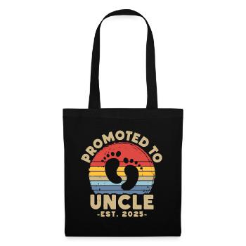 Promoted to uncle set for 2025 - Tote Bag - black - Front