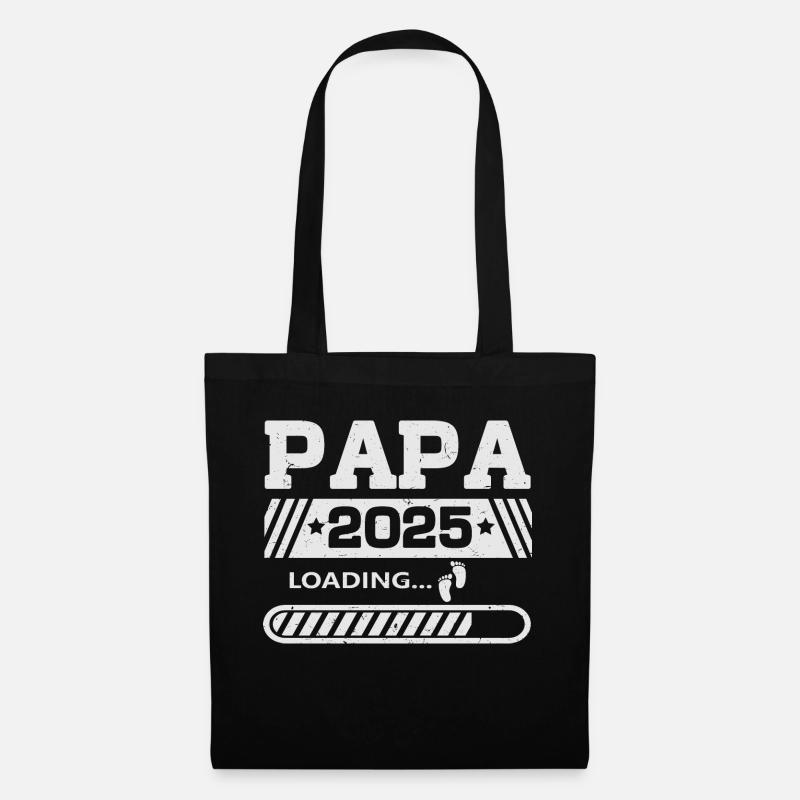 Papa 2025 loading - Stoffbeutel - Schwarz