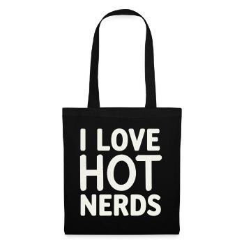 I Love Hot Nerds 16 - Stoffbeutel - Schwarz - Vorne