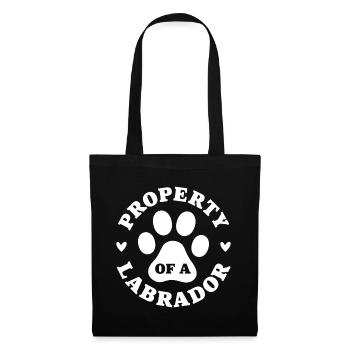 Property of a Labrador - Tote Bag - black - Front