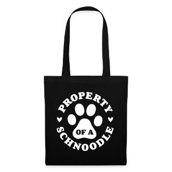 Eigentum eines Schnoodles - Stoffbeutel - Schwarz - Vorne