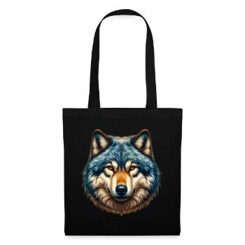Wolf - Stoffbeutel - Schwarz - Vorne