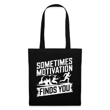 Sometimes motivation finds you! Race Jogging - Tote Bag - black - Front