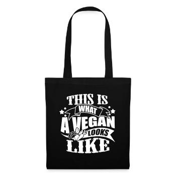 This Is What A Vegan Looks Like - Tote Bag - black - Front