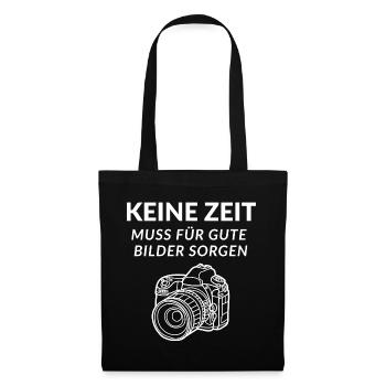 No Time I'm Photographer Mirror Reflex Camera Photos - Tote Bag - black - Front