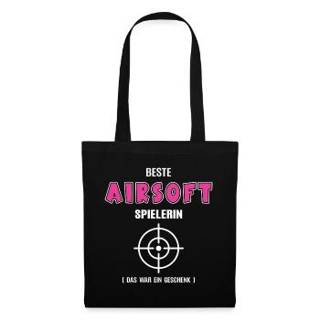 Meilleur Joueur Airsoft Joueur Airsofter Airsoft - Sac en tissu - noir - Devant