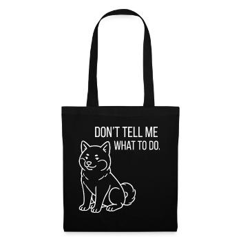 Shiba Inu Vibes - Small, proud, idiosyncratic - Tote Bag - black - Front