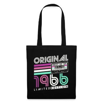60th Birthday 1966 Vintage Born Retro - Tote Bag - black - Front