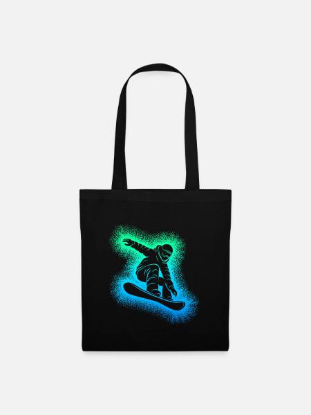 Snowboard Snowboarder Snowboarding - Stoffbeutel - Schwarz