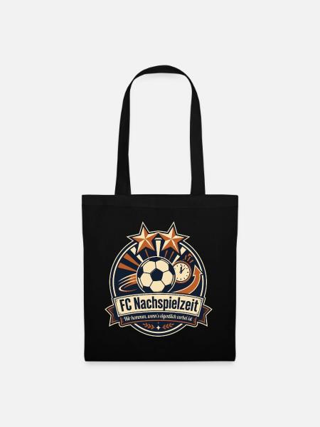 FC Nachspielzeit - Stoffbeutel - Schwarz