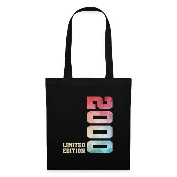 26. Geburtstag Limited Edition 2000 Jahrgang 2000 - Stoffbeutel - Schwarz - Vorne