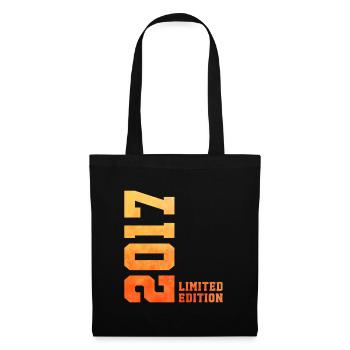 9. Geburtstag limited edition 2017 jahrgang 2017 - Stoffbeutel - Schwarz - Vorne