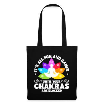 Chakra Blockade - Stoffbeutel - Schwarz - Vorne