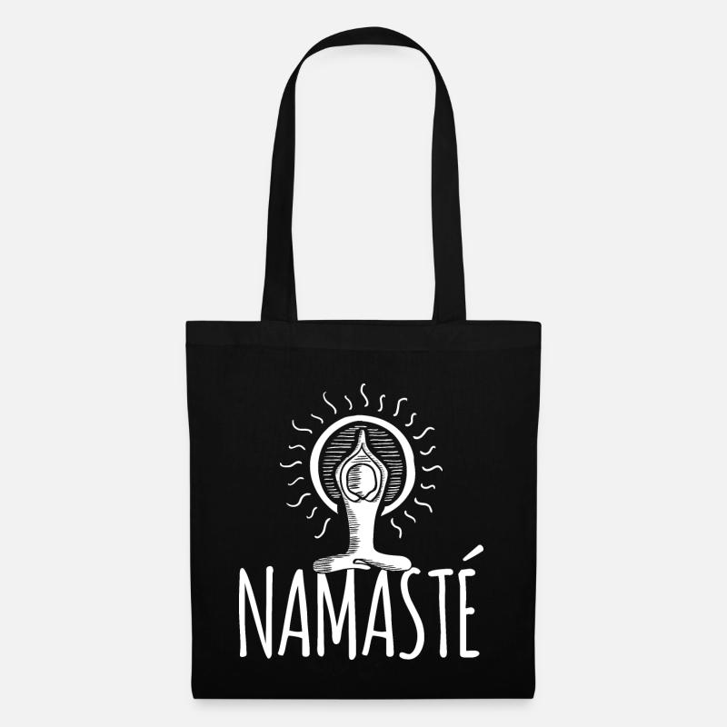 Yoga Namaste - Stoffbeutel - Schwarz