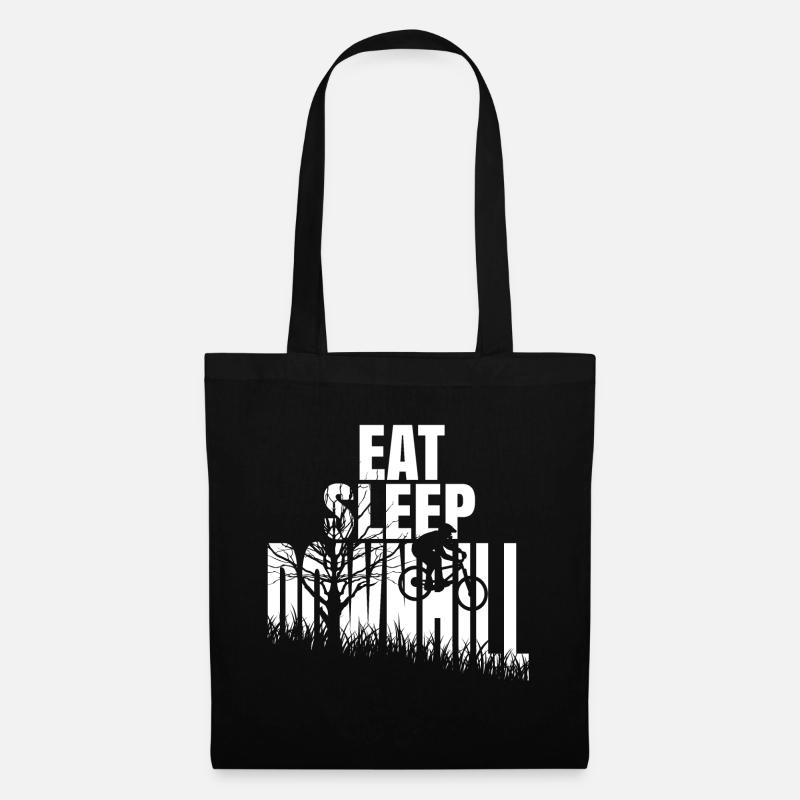 Downhill Geschenk Downhiller shirt - Stoffbeutel - Schwarz