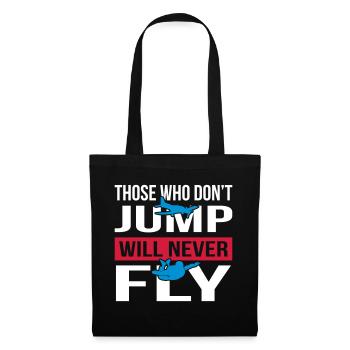 Will Never Fly Skydive - Tote Bag - black - Front