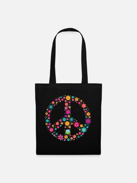 Peace Zeichen Peace Sign - Tote Bag - black