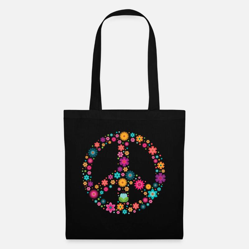 Peace Zeichen Peace Sign - Tote Bag - black