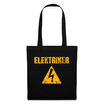 Cadeau de profession d'artisan électricien Heimweker - Sac en tissu - noir - Devant