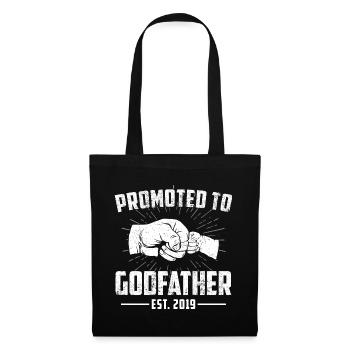 Promoted To Godfather Est. 2019 - Godfather godfather - Tote Bag - black - Front
