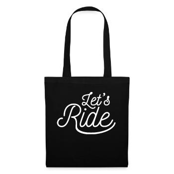 laisse monter blanc - Sac en tissu - noir - Devant