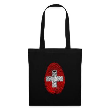 Suisse - Sac en tissu - noir - Devant