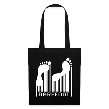 Barefoot Barcode Barefoot Bar Code Code - Tote Bag - black - Front