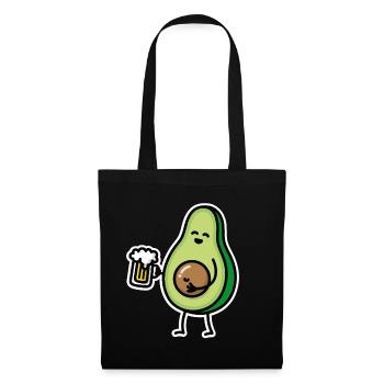 Funny avocado beer beer belly avocado pit keto - Tote Bag - black - Front