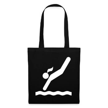 Saut de tour - Sac en tissu - noir - Devant